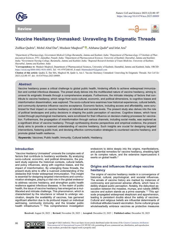 Cover image of the article